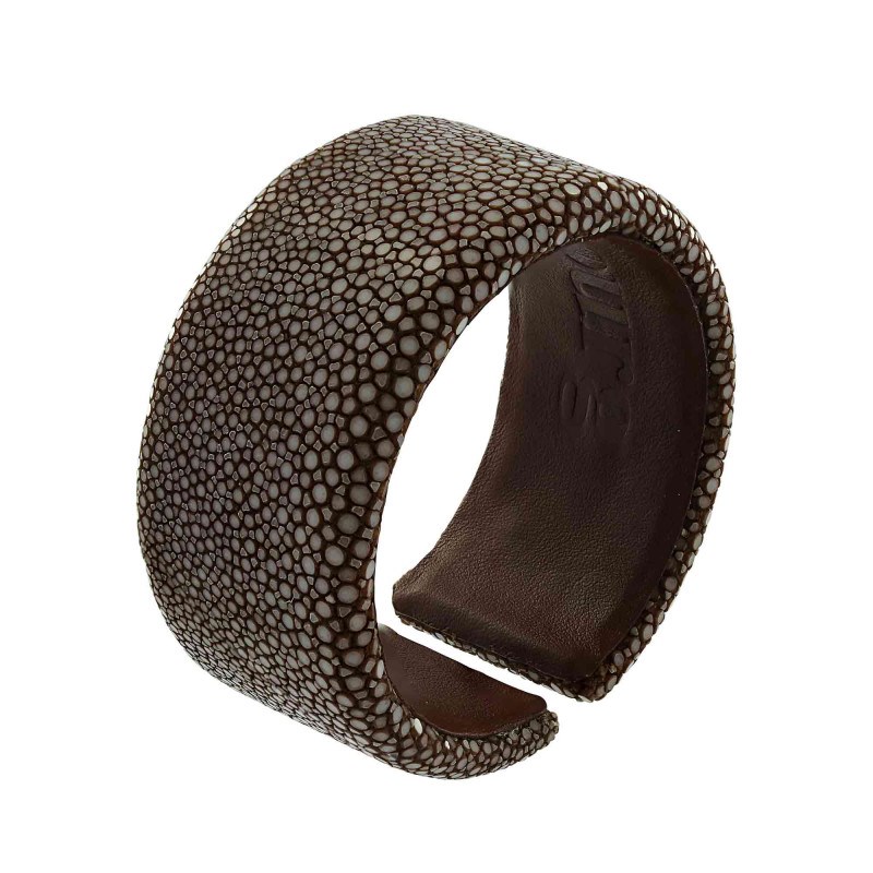 Bracelet Galuchat marron 30