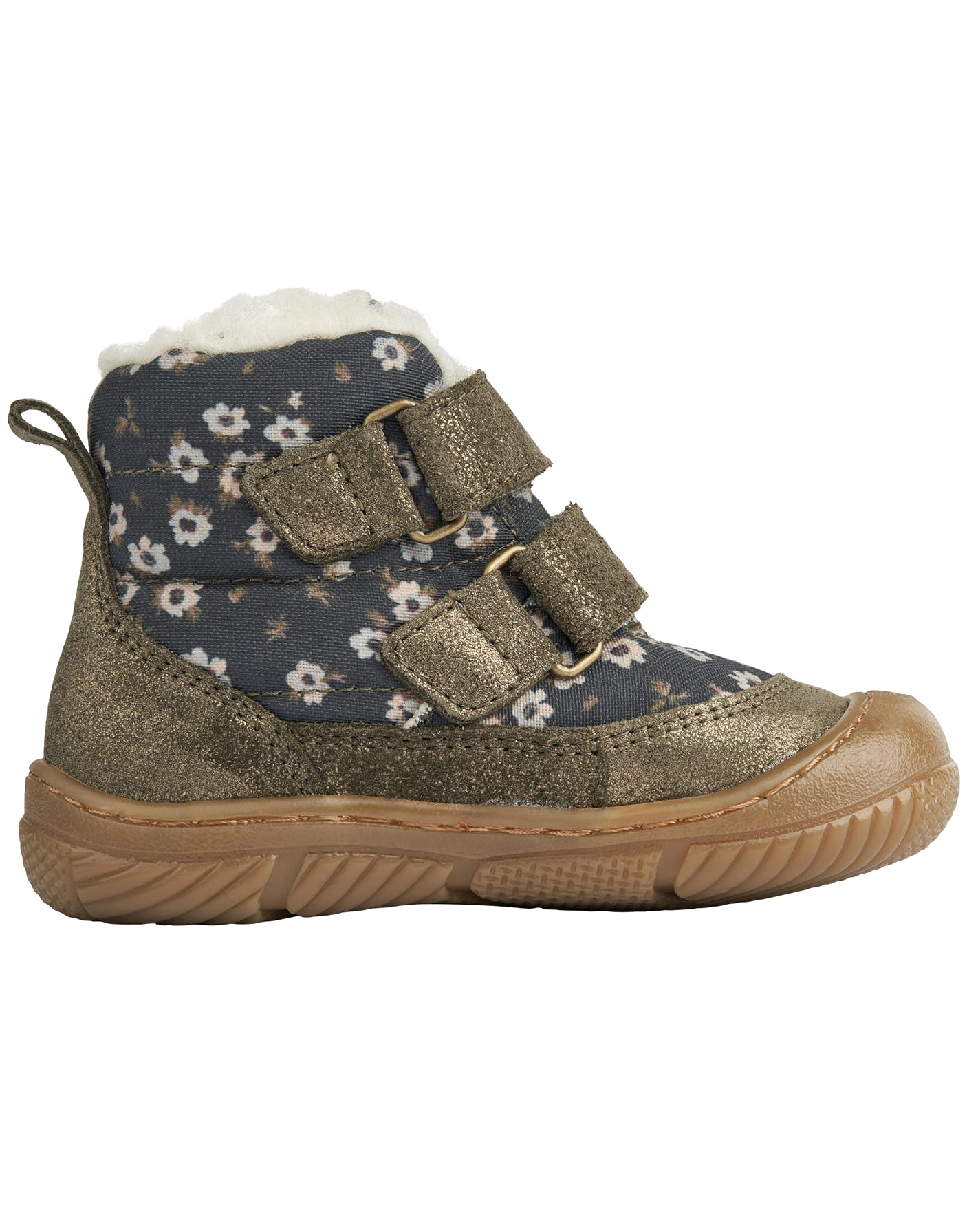 Klett-Lauflernboots DOWI TEX FLOWERS gefüttert in black