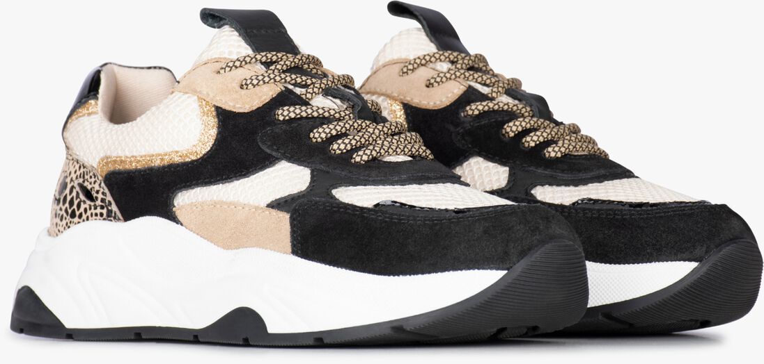 PS POELMAN zwarte ps poelman lage sneakers iva
