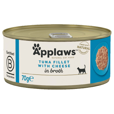 Applaws Tin Tuna Fillet & Cheese 24x70g