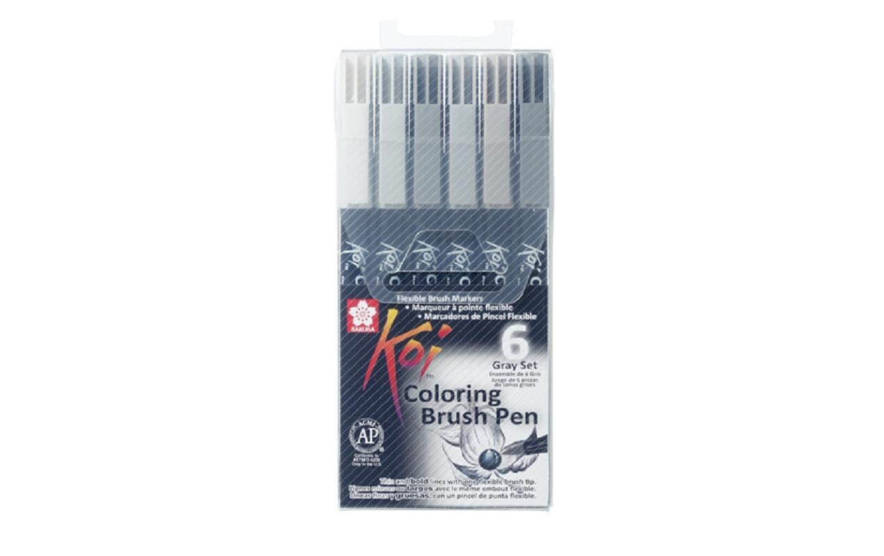 Brushpen Koi Coloring Coloring Grey 6er SetPinselstift Set