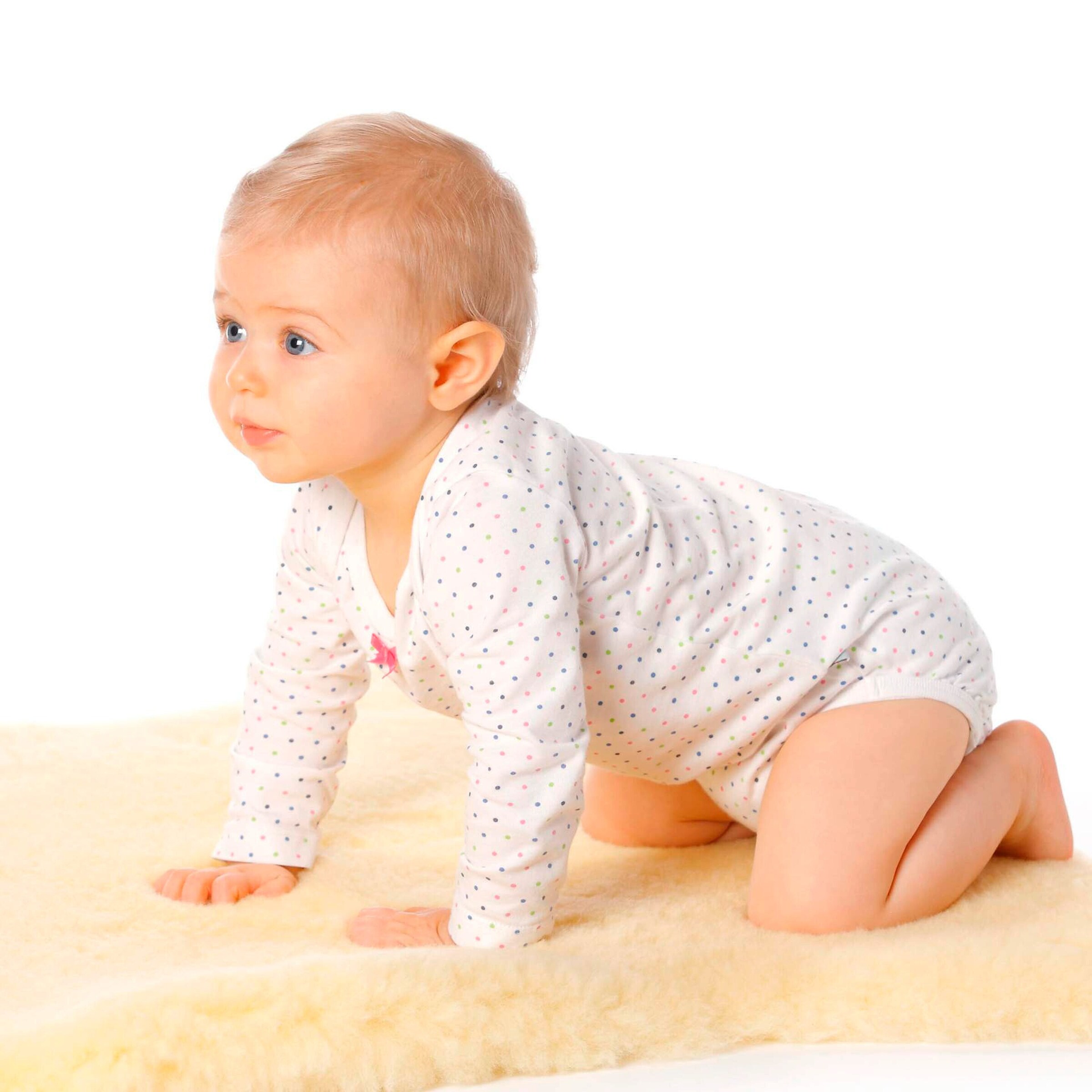 Hofbrucker Baby Lammfell Merino Gelb