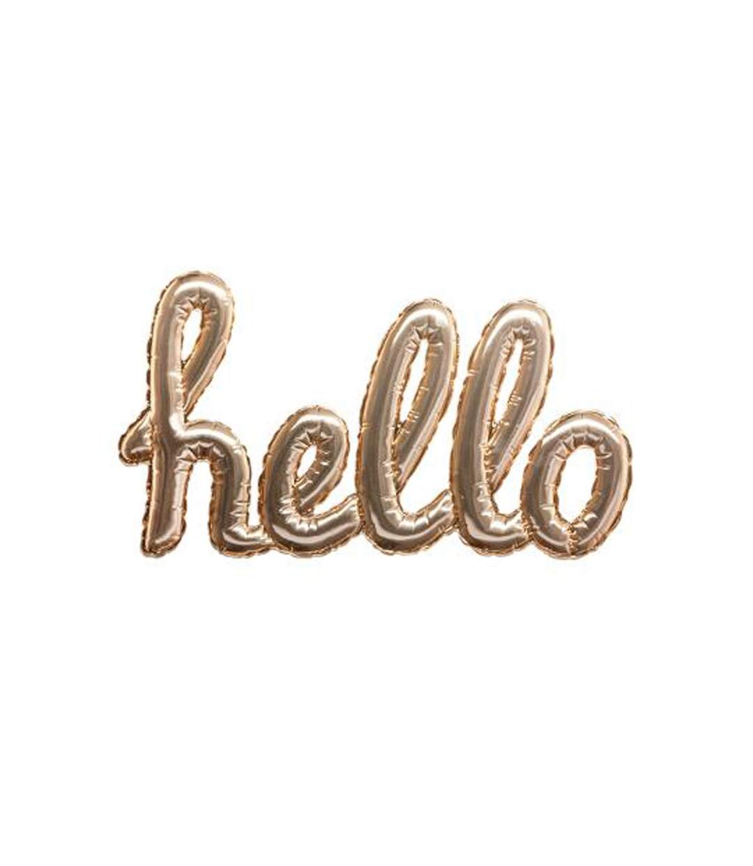 Sticker Ballon Hello 22x40cm Or