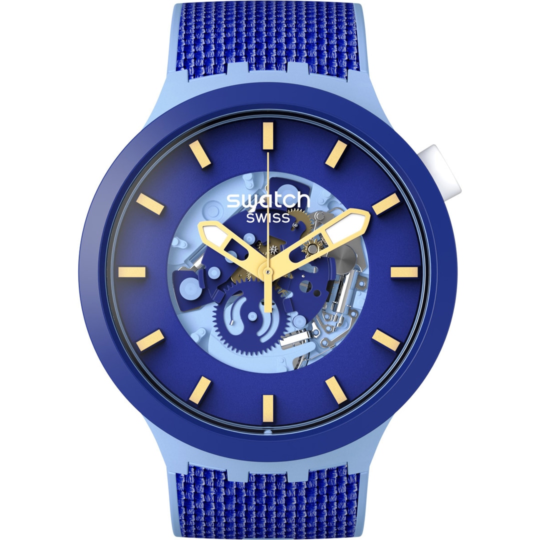 Swatch Big Bold Biosourced Bouncing Blue