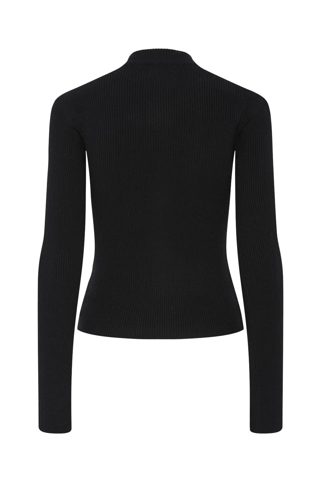 Pieces Pccrista Ls Zip Knit Cardigan 4633680 black