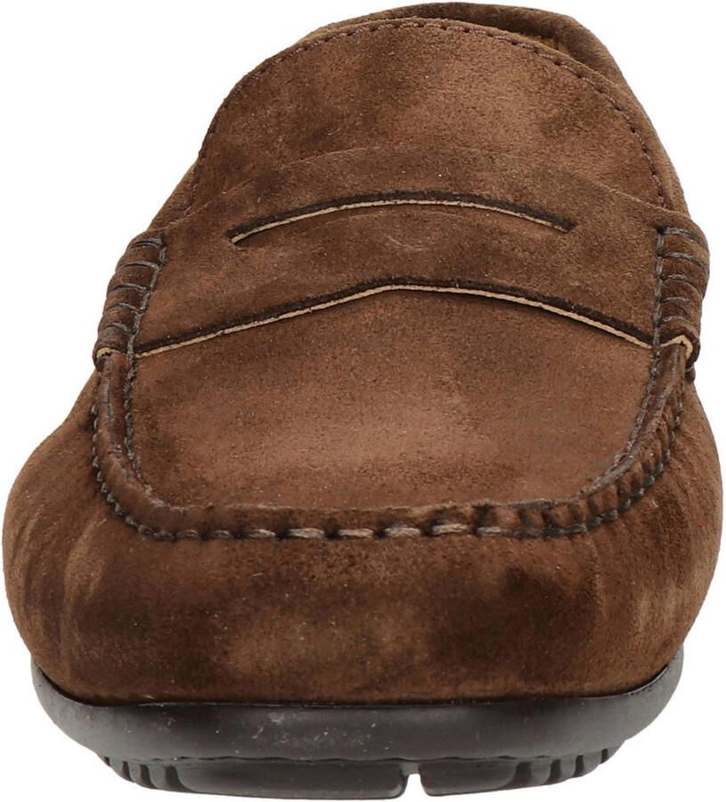 Greve Imola suède mocassins bruin