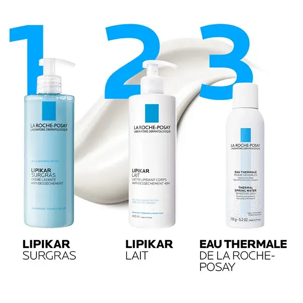 La Roche Posay Lipikar Surgras Crème Lavante Anti-Dessèchement 400ml