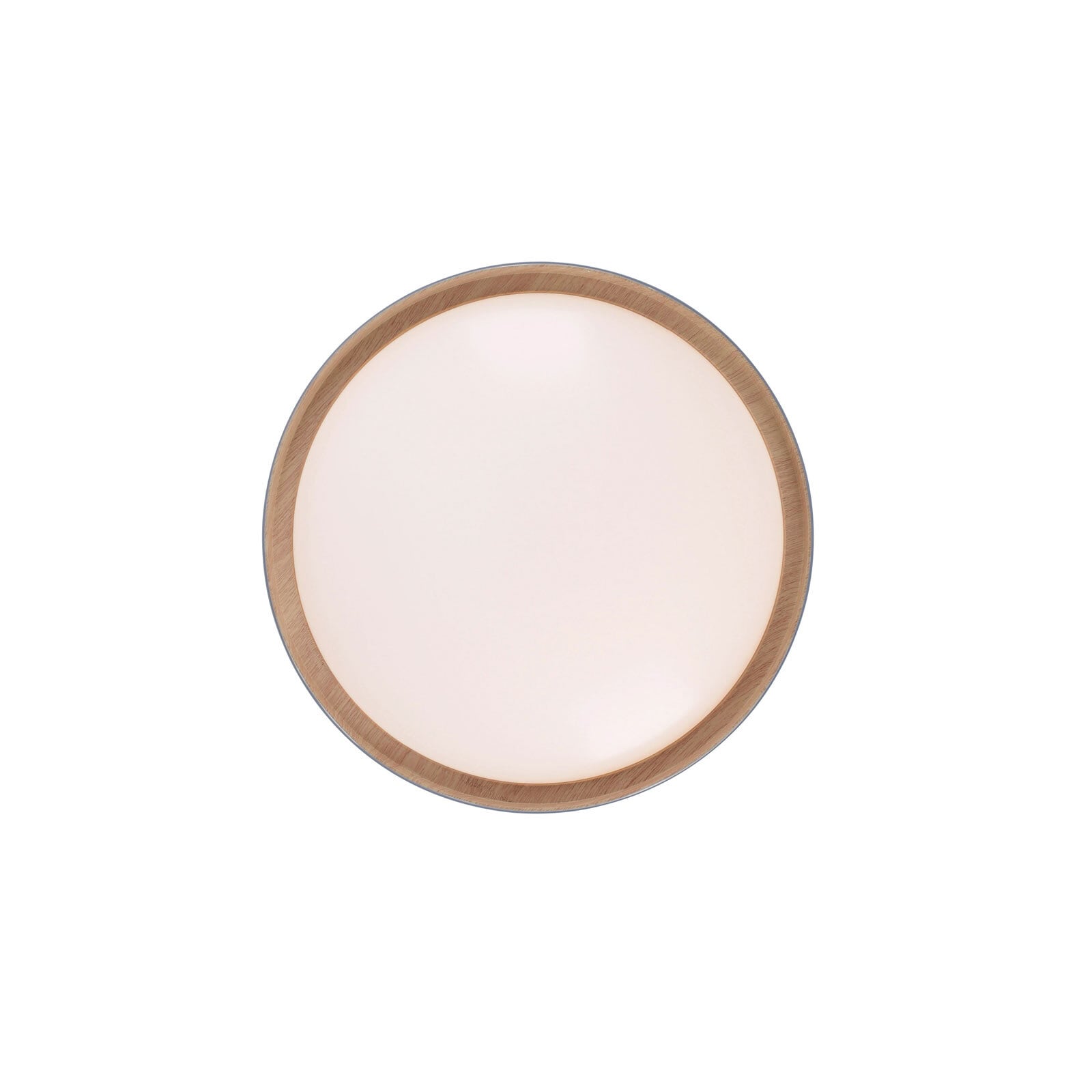 JUST LIGHT LED Deckenlampe EMILIA 40 cm grau /Holzdekor