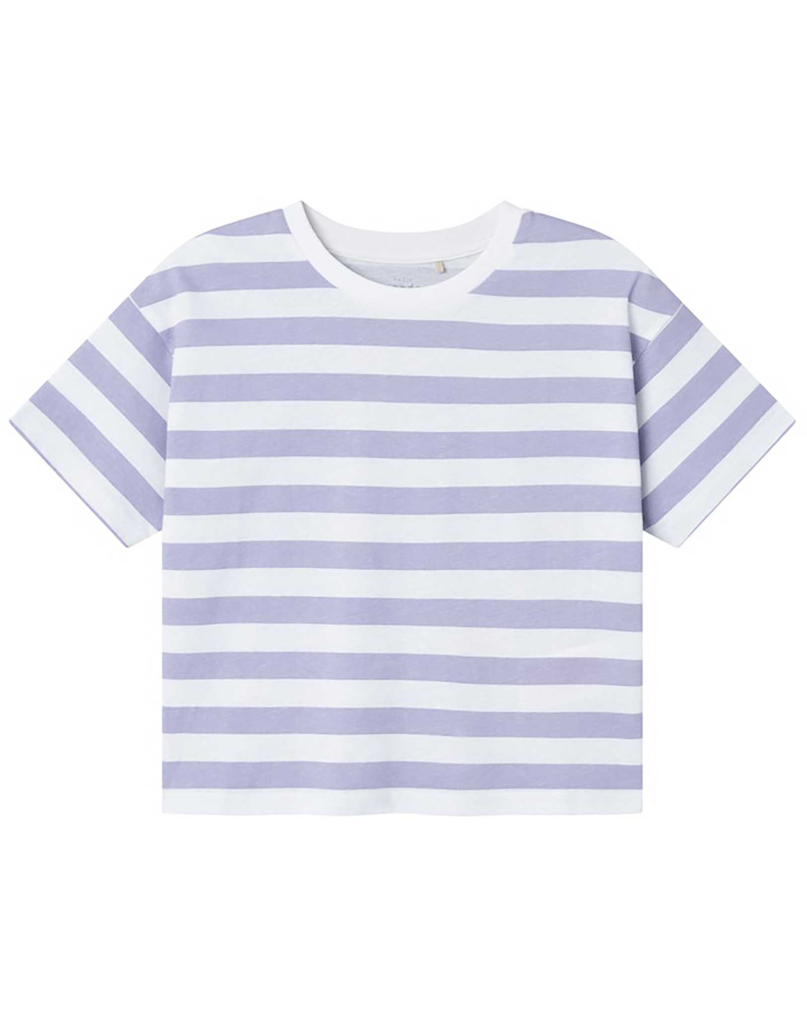 T-Shirt NKFVITANNI BOXY STRIPES in heirloom lilac