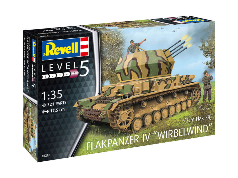 REVELL  03296 1:35 Flakpanzer IV Wirbelwind ab 13 Jahre