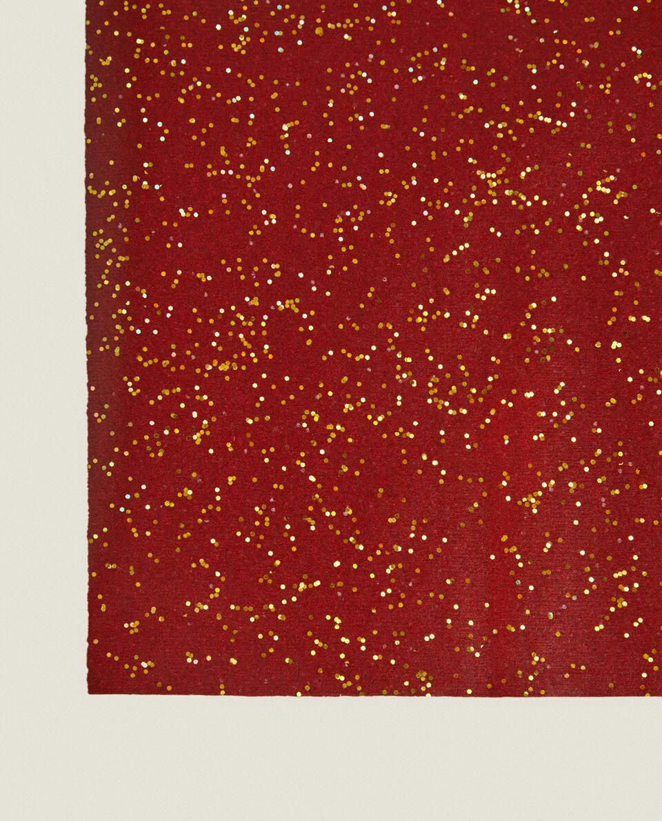 PAPEL DE EMBRULHO COM GLITTER