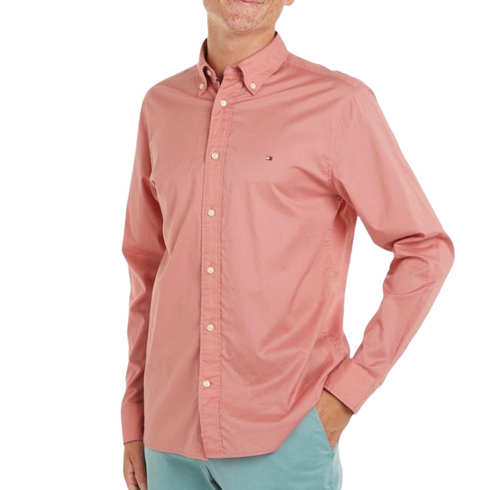 Tommy Hilfiger Chemise Rose Homme Tommy Hilfiger Flex Poplin