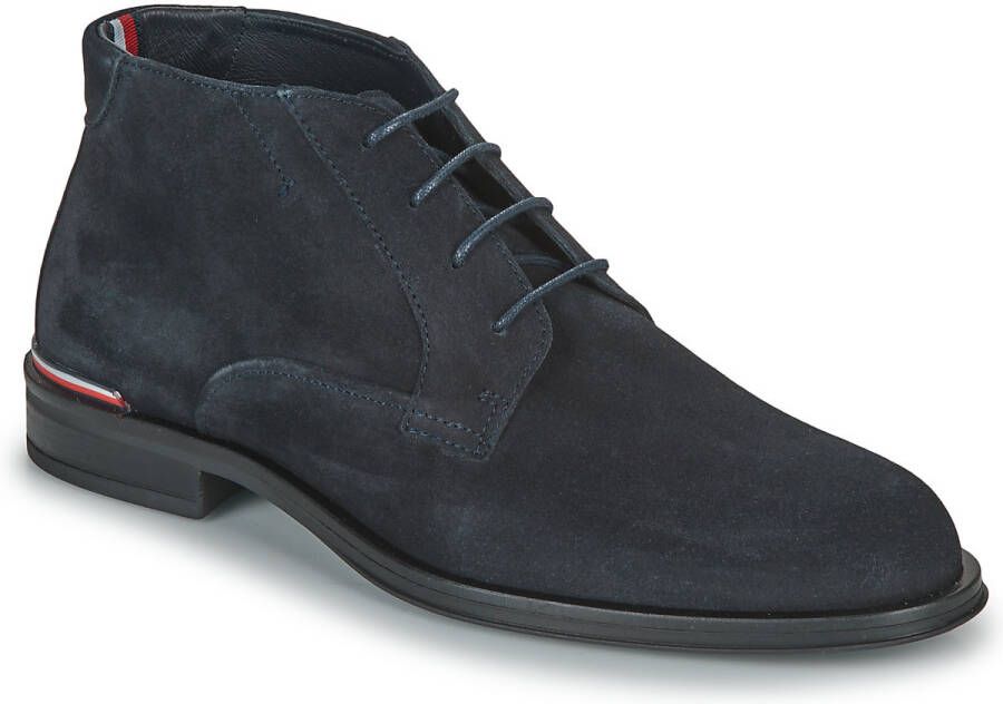 TOMMY HILFIGER Nette Schoenen Heren Core Rwb Hilfiger Boot Maat: 44 Materiaal: Suède Kleur: Blauw