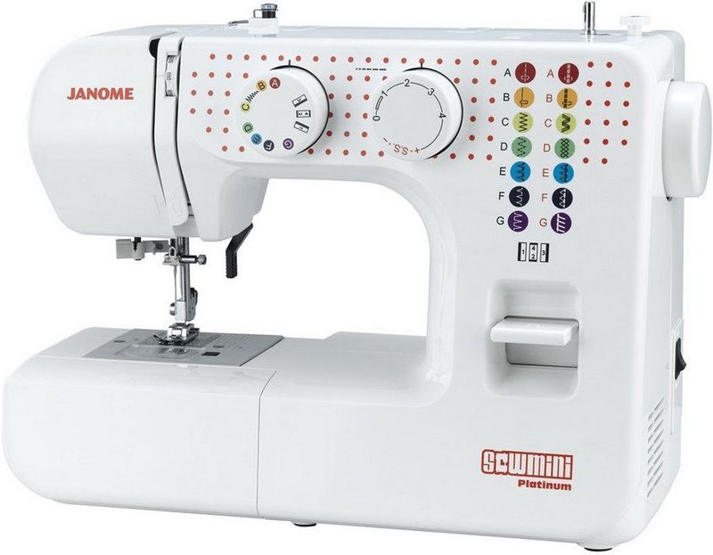 Janome Sew Mini Platinum Naaimachine - Kleurrijk en Gebruiksvriendelijk