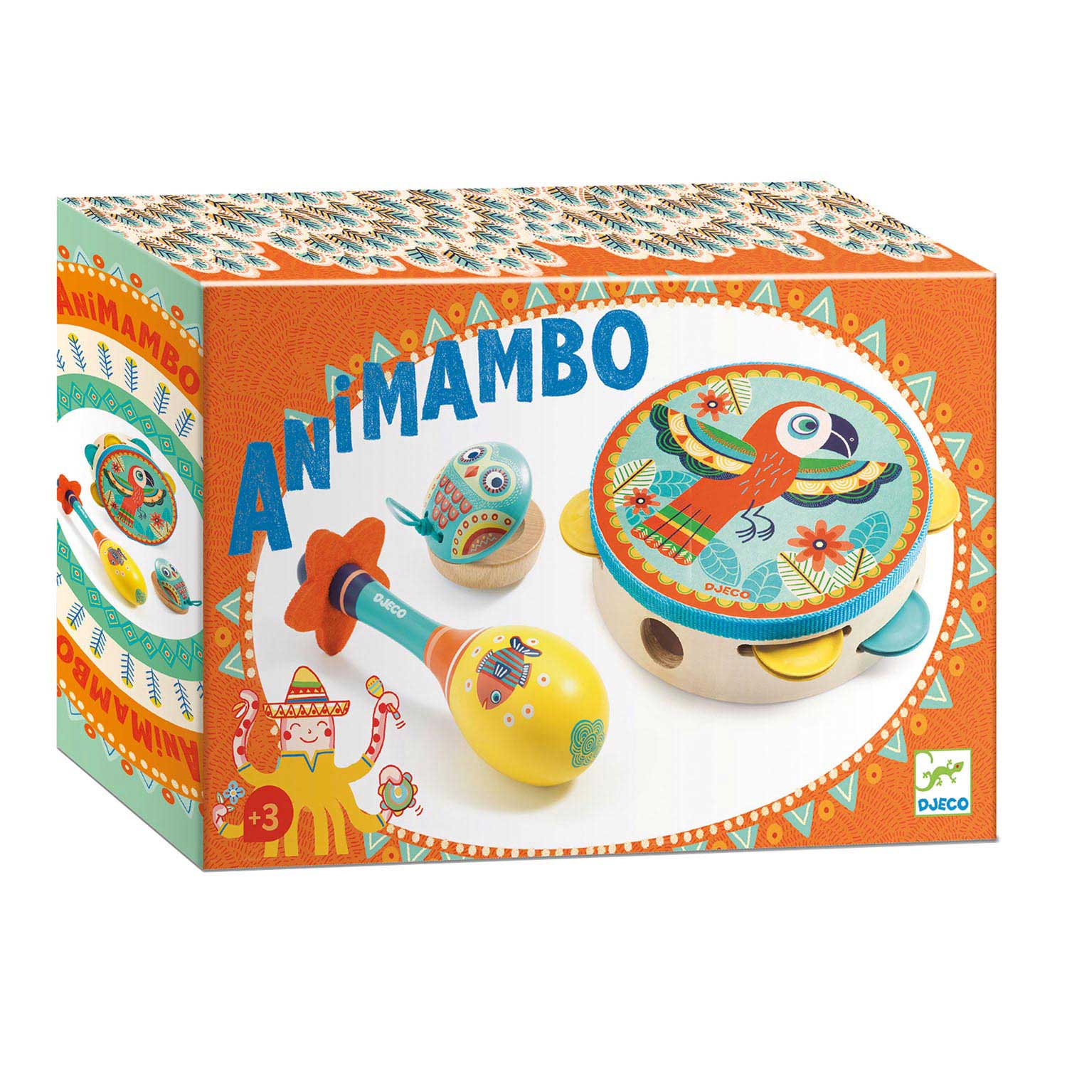 Djeco Houten Muziekset Animambo, 3dlg.