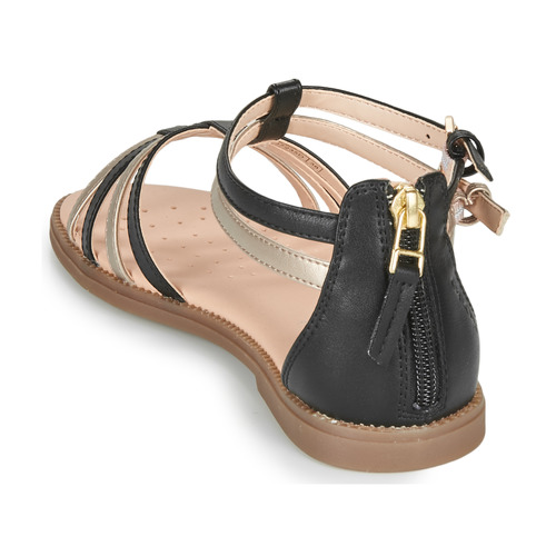 Geox - SANDAL KARLY GIRL - Noir / Doré