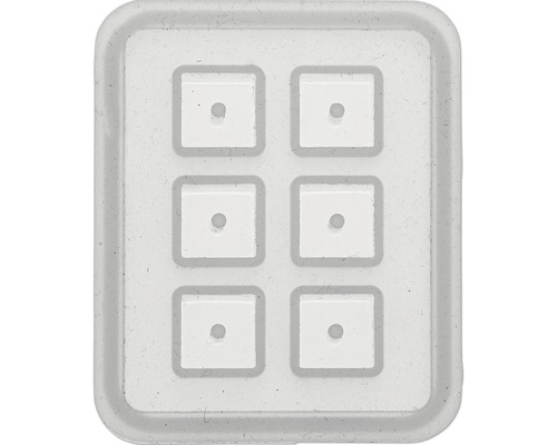 Siliconen mal kubus 12x12x12 mm 6-delig 6x7 cm