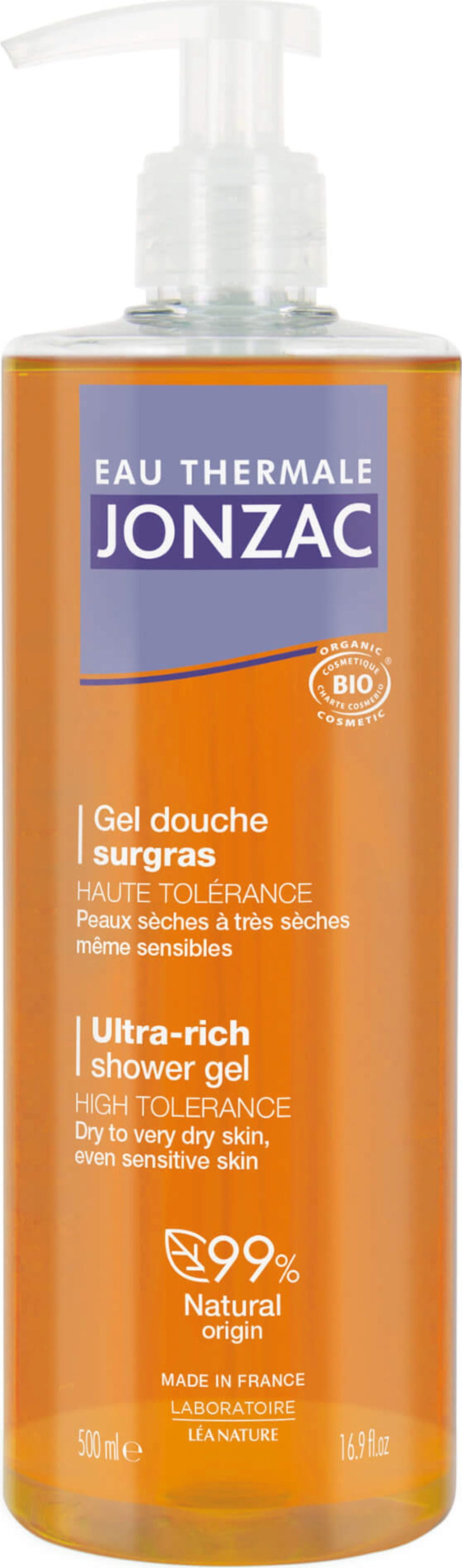 Eau Thermale JONZAC  High Tolerance Ultra-Rich Shower Gel, 500 ml