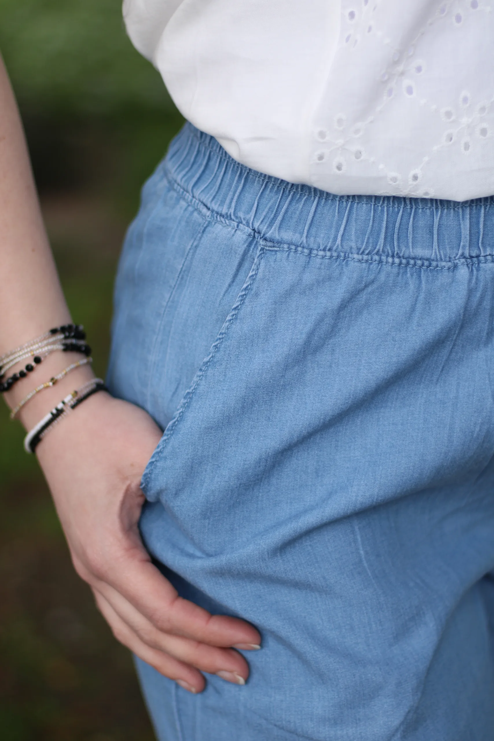 Culture - Aurelia Shorts - Light Blue Wash