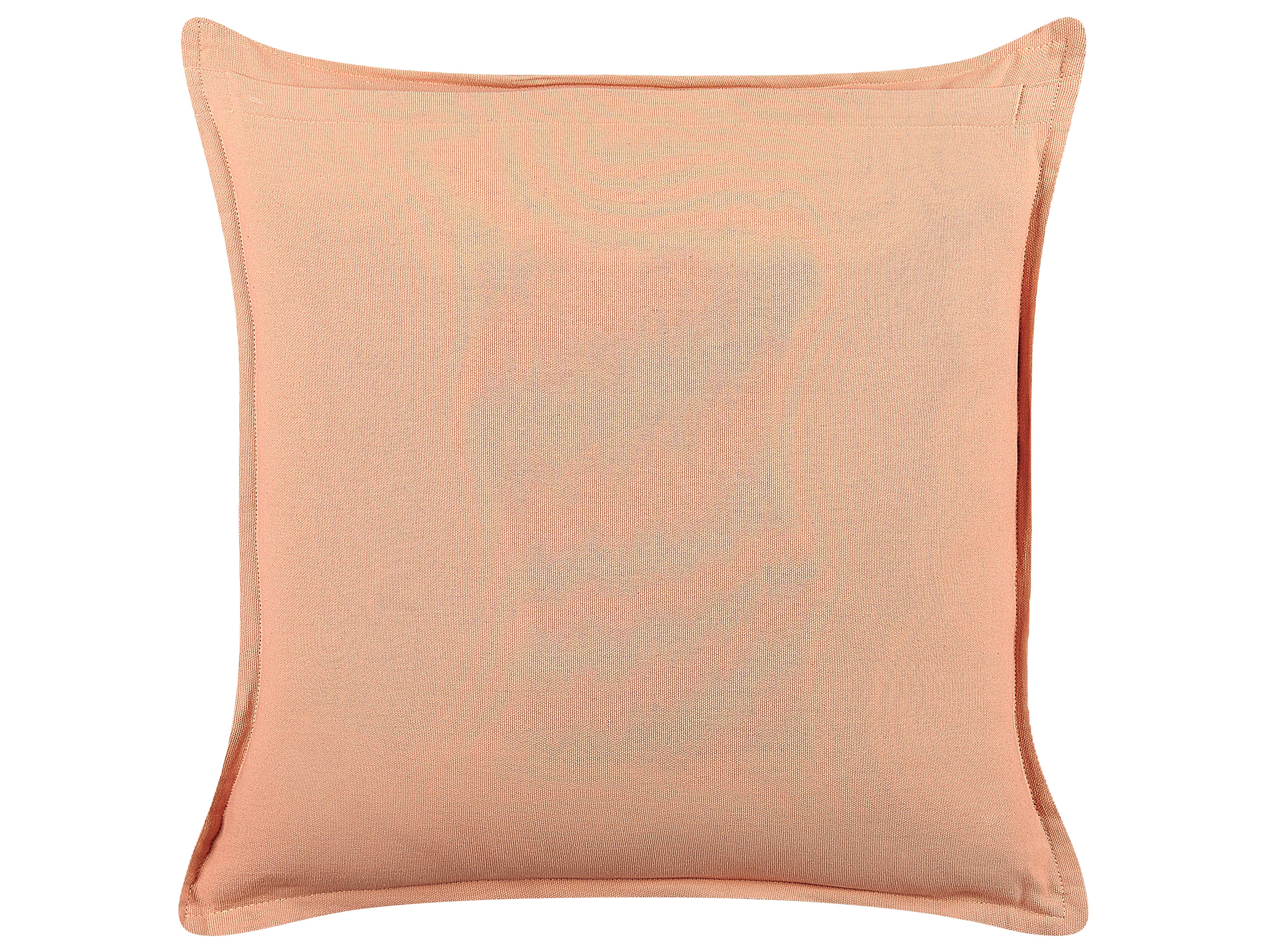 Set van 2 sierkussens RHODOCOMA Fluweel 45 x 45 cm Roze geometrisch patroon