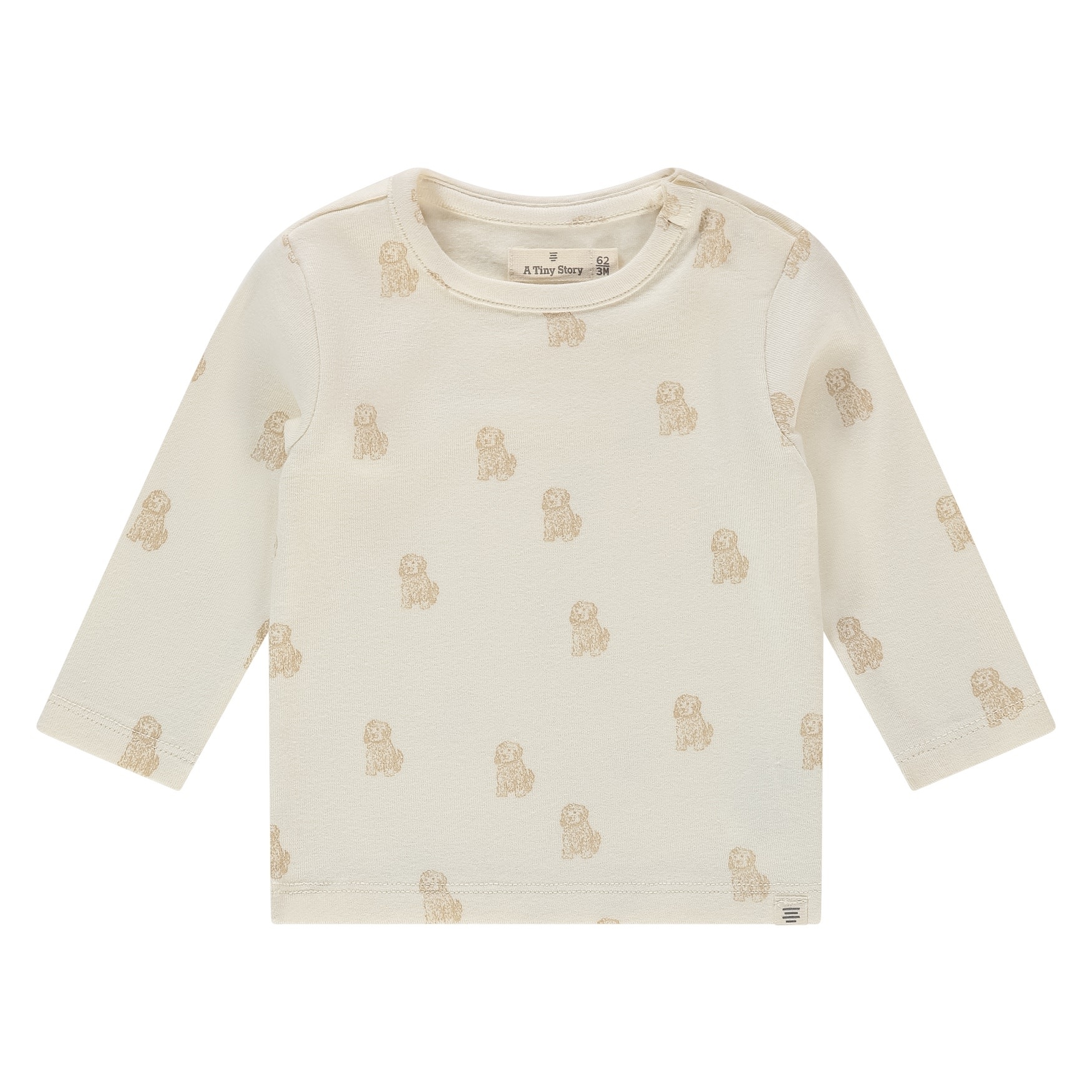 Babyface Babyface a tiny story baby t-shirt long sleeve ecru