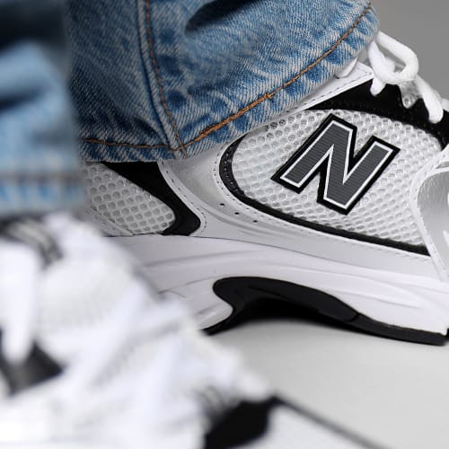 Baskets 530 MR530LB White Silver Black