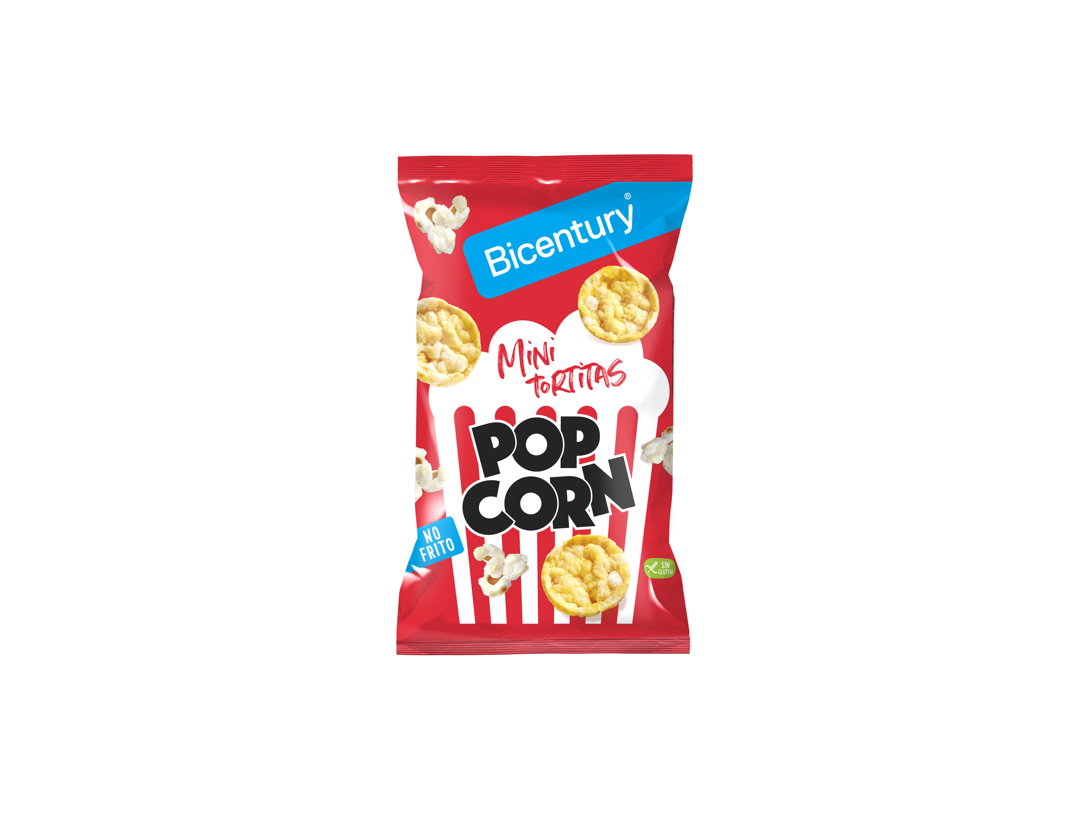 TORTITAS BICENTURY MINI MILHO SABOR PIPOCA 70G