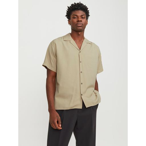 Jack&Jones Aaron Tencel Resort Skjorte, Fields Of Rye, XL