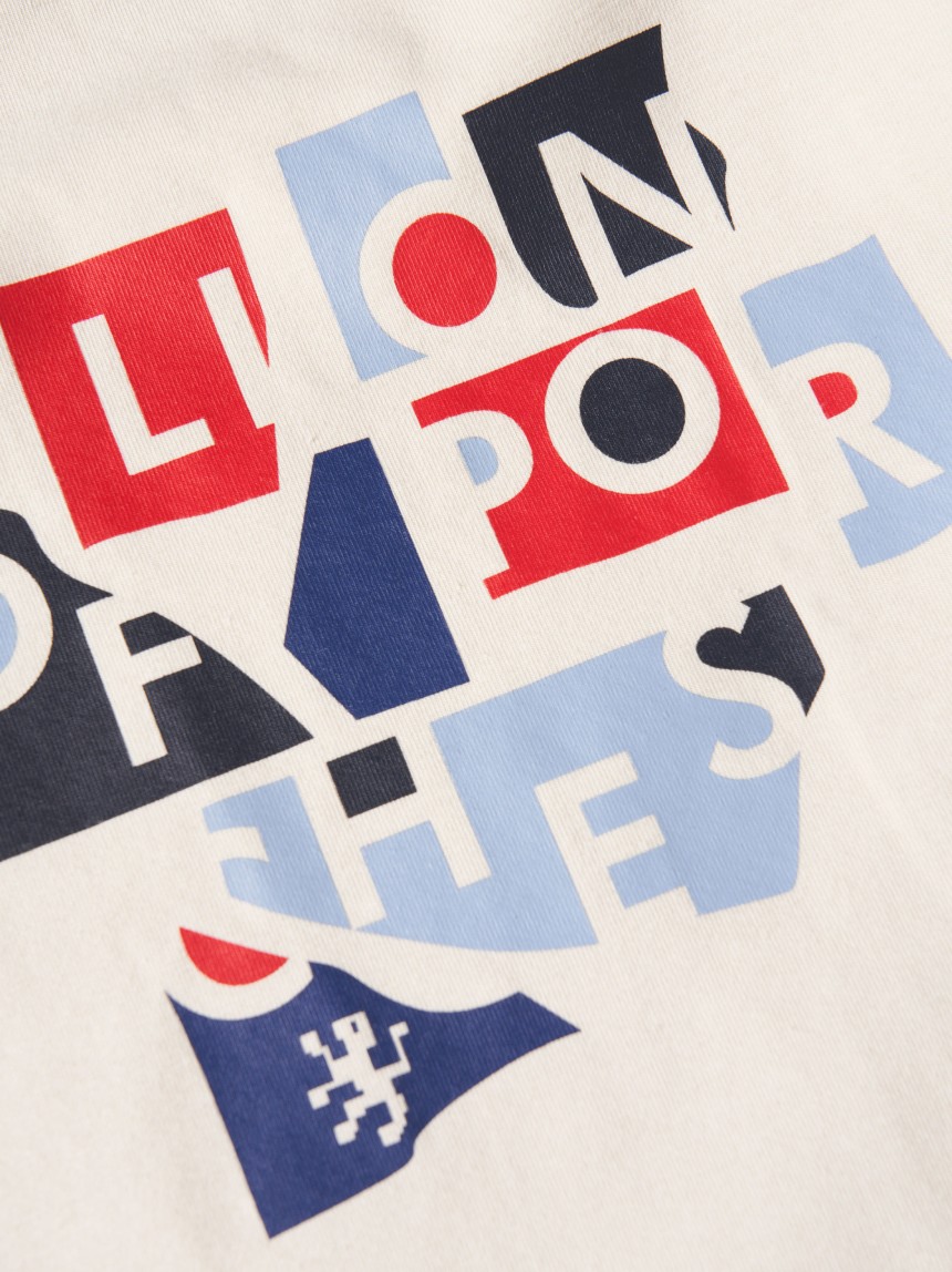 Camisola com estampado da marca