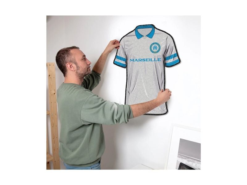 Iconic Puzzle Olympique Marseille – Trikot Offizielles Holzpuzzle, Grösse M