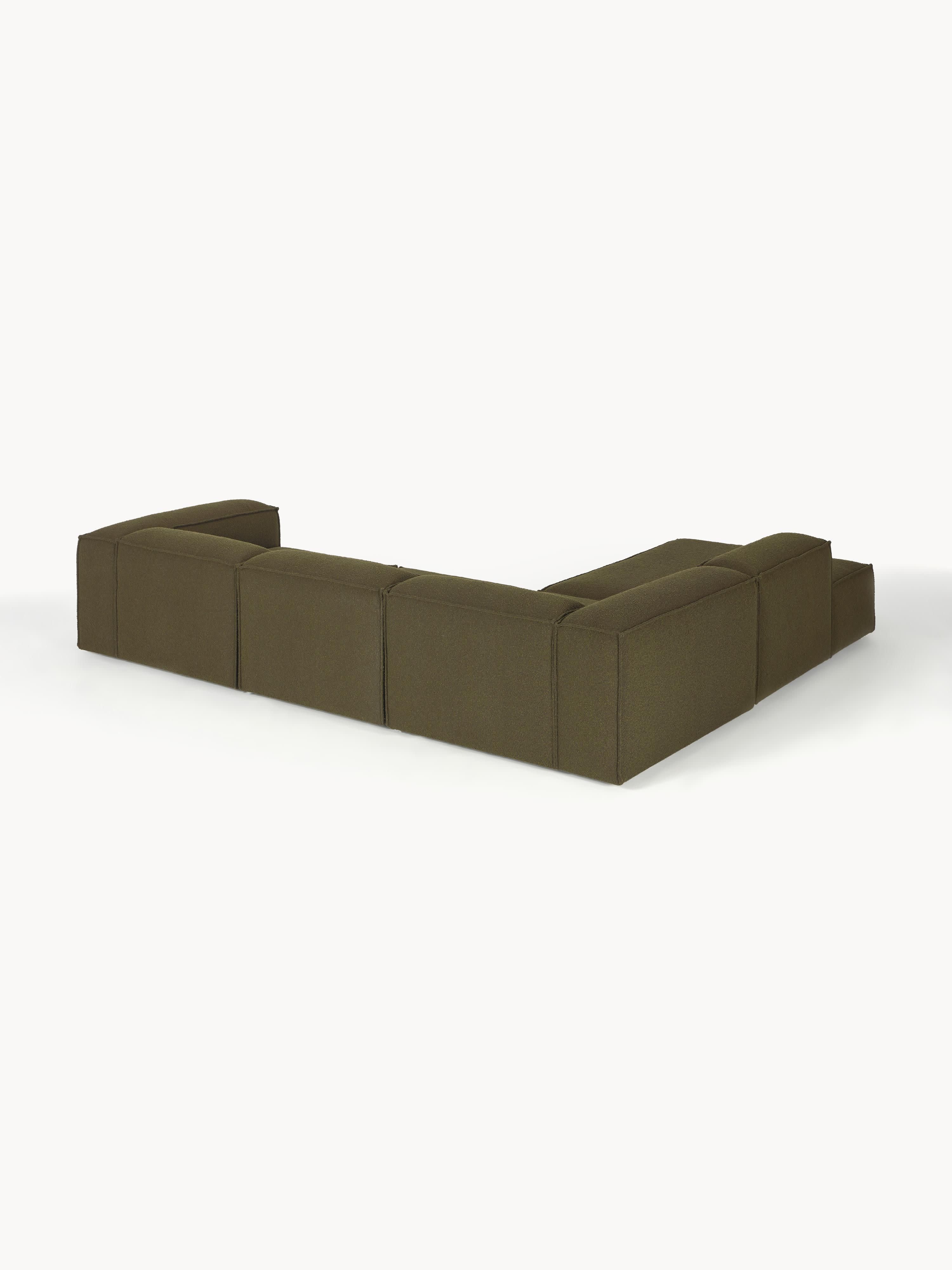 Bouclé modulaire XL hoekbank Lennon (4-zits)