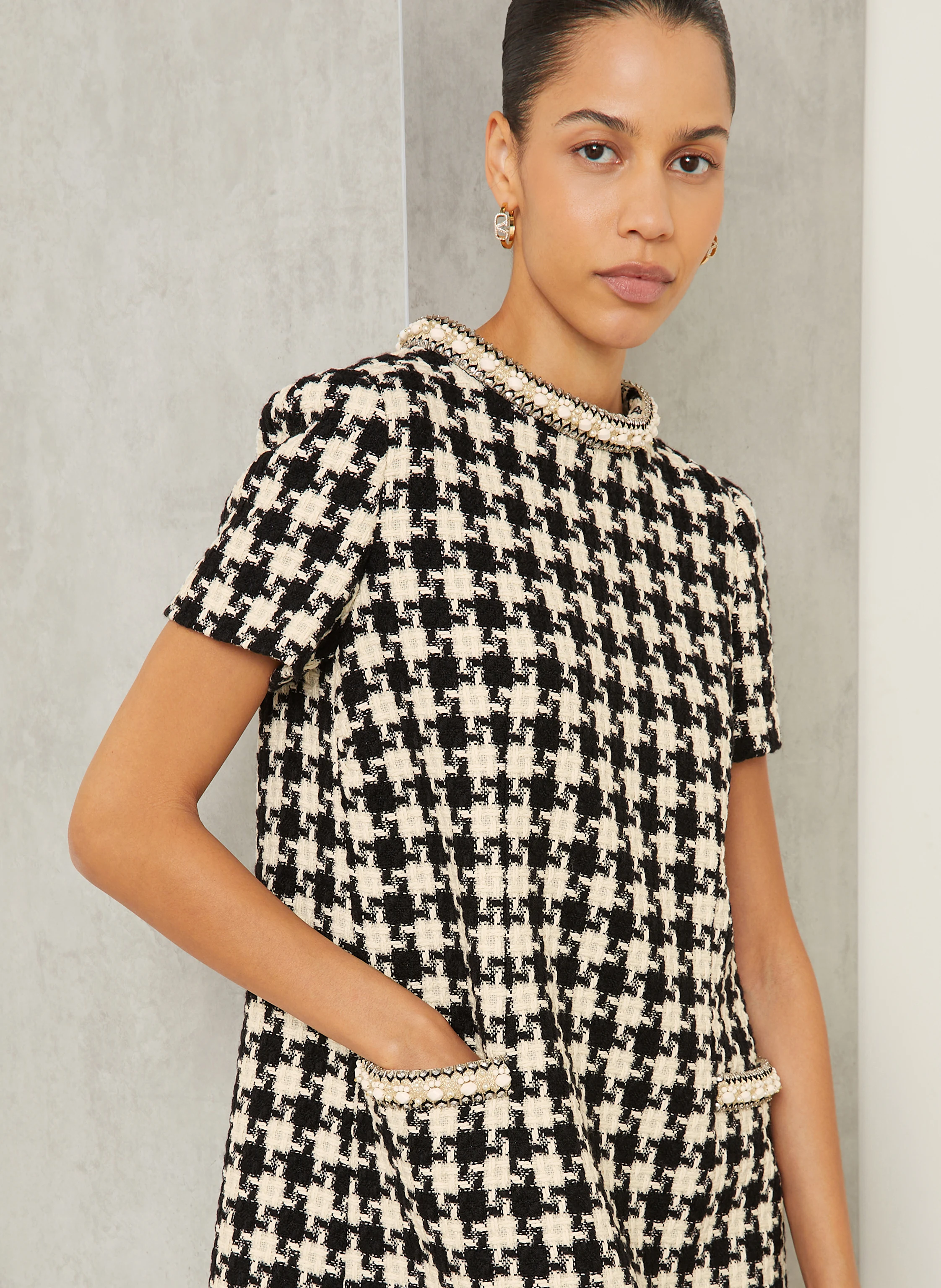 VALENTINO Tweed-Kleid