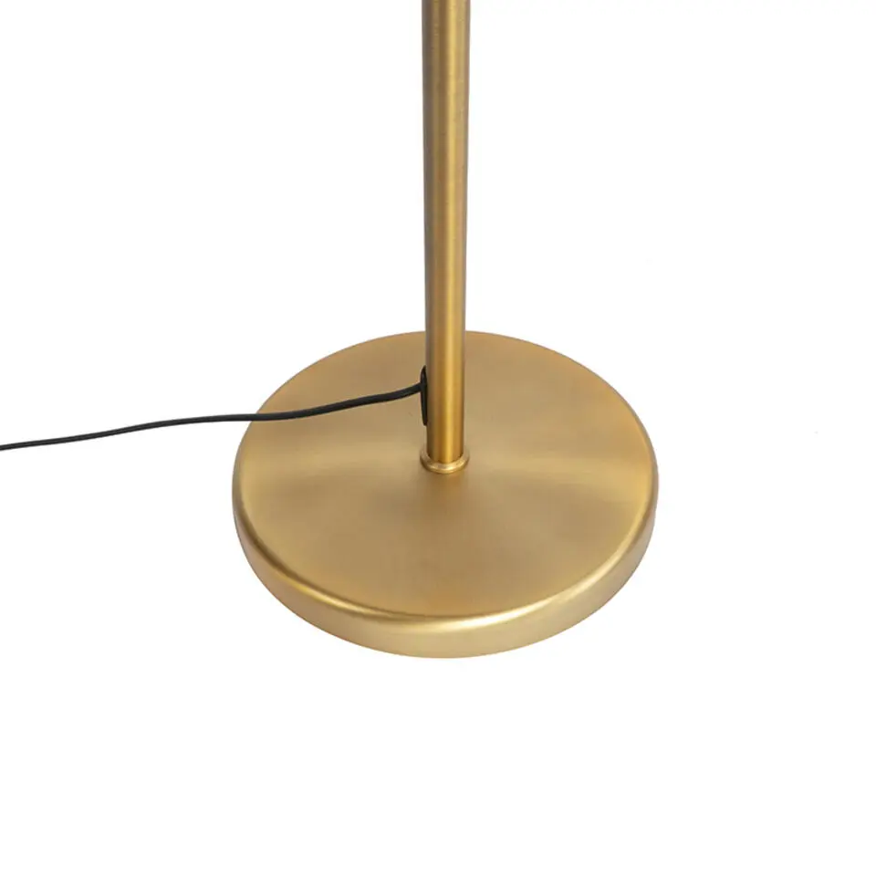 Qazqa vloerlampen ladas bruin e27