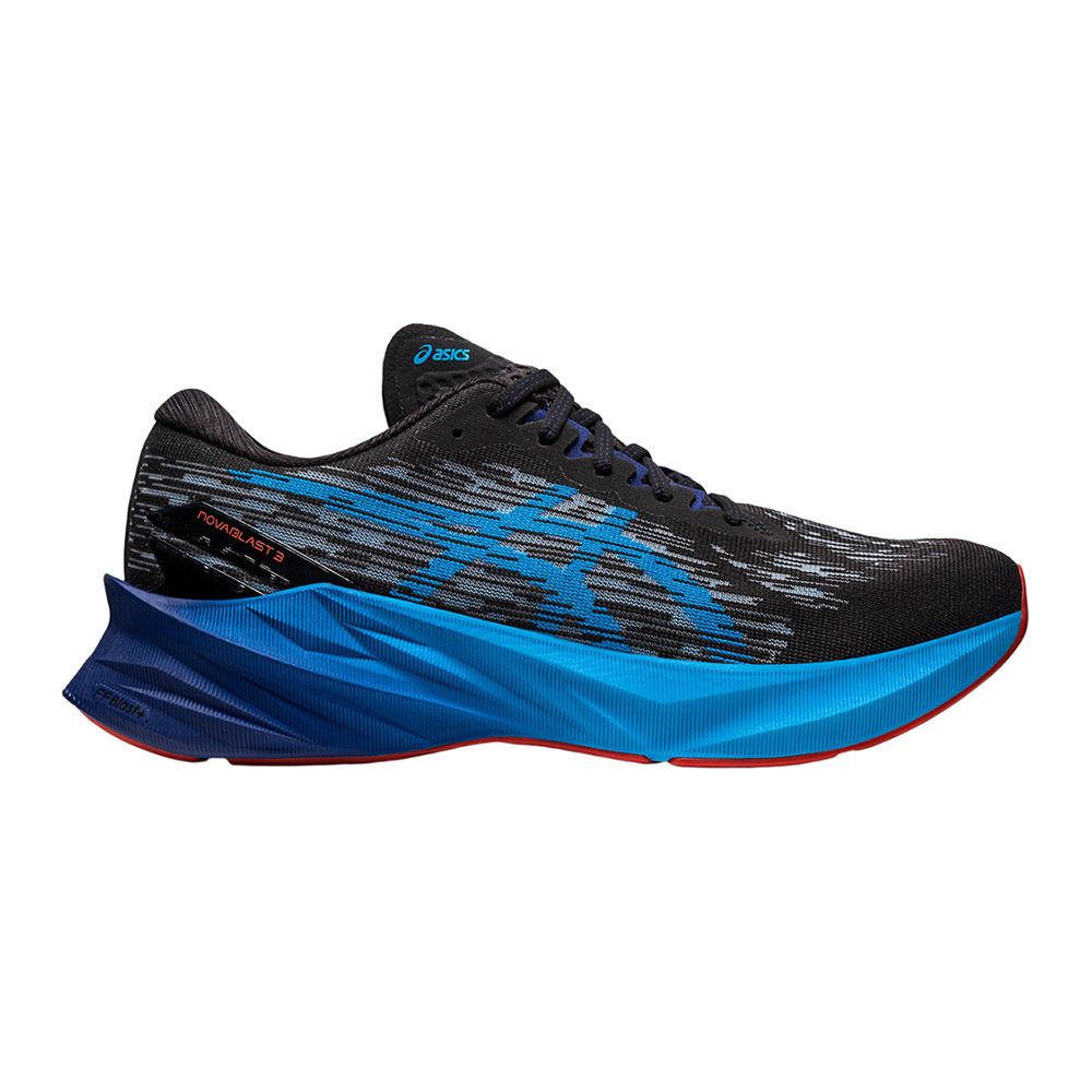 Asics NOVABLAST 3 - Chaussures running Homme black/island blue