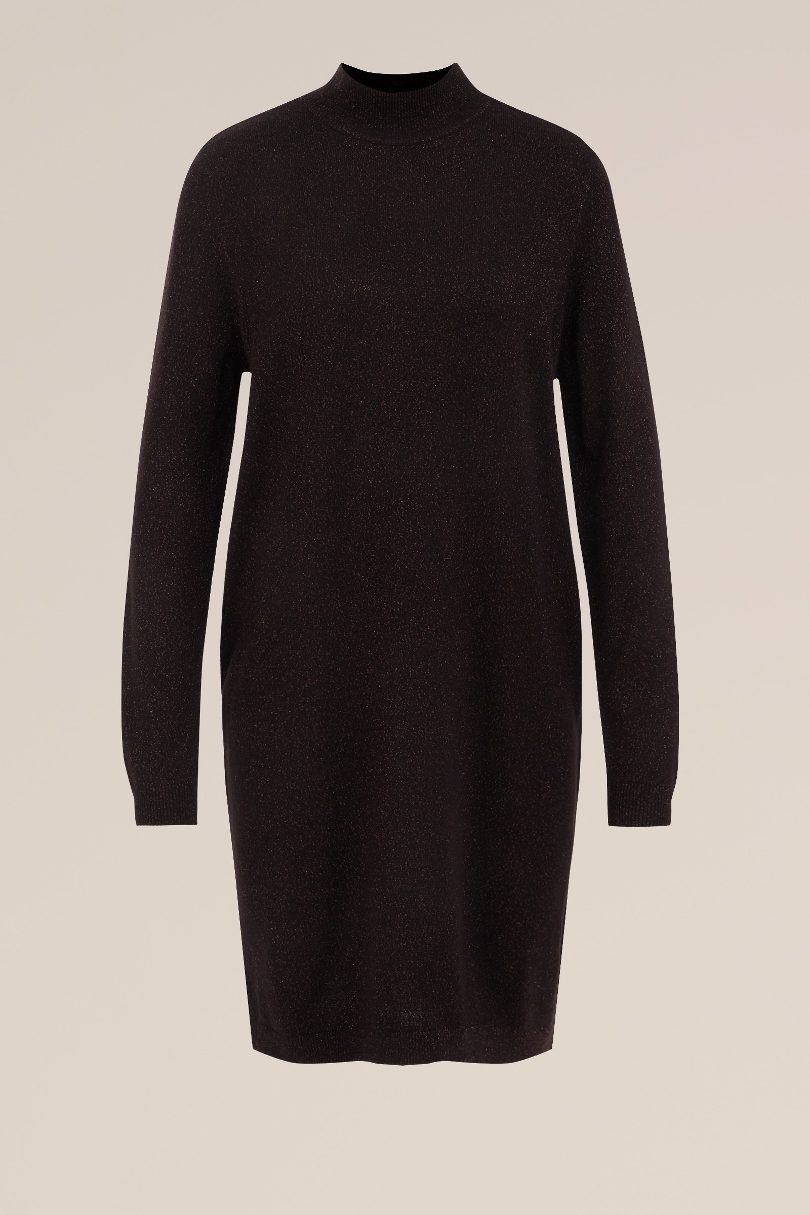 jurk met glittergaren WE Fashion Zwart