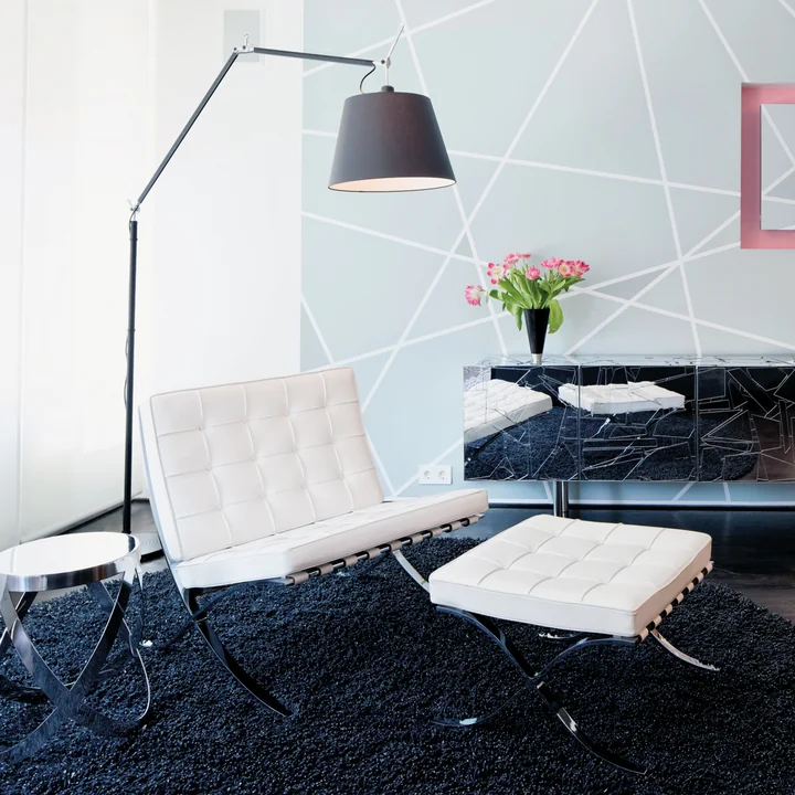 Artemide - Tolomeo Mega LED-Stehleuchte, Body mit Dimmer, schwarz