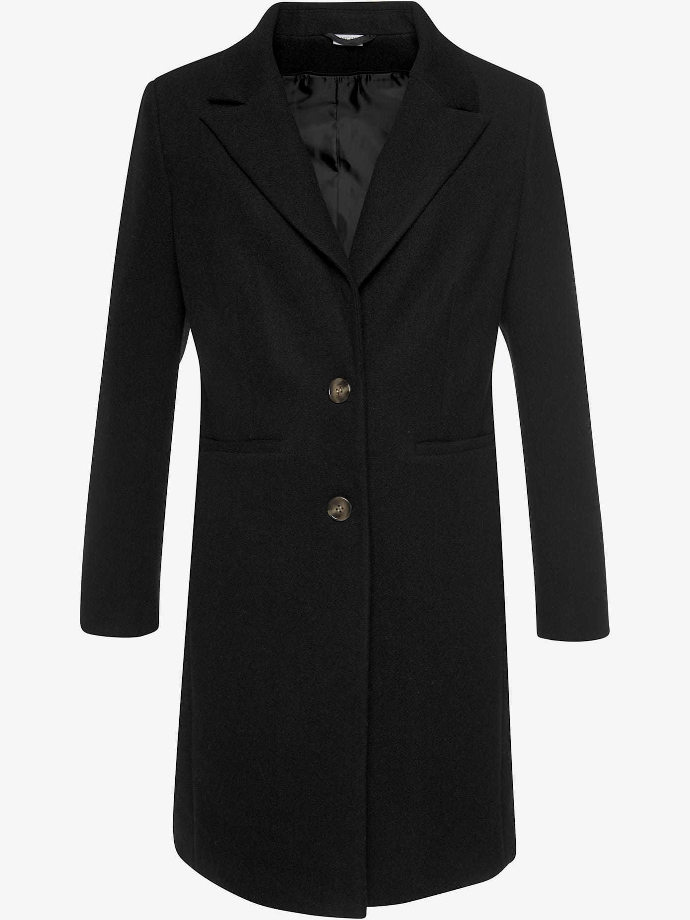 Manteau long, grand col à revers