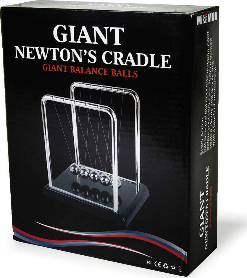 Giant Newton's Vugge Af Kugler - Træ & Stål Version