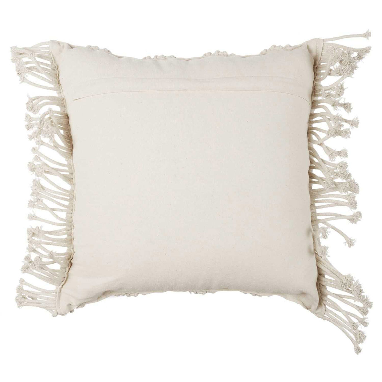 Home Deco Factory Coussin macramé beige - 40x40 cm