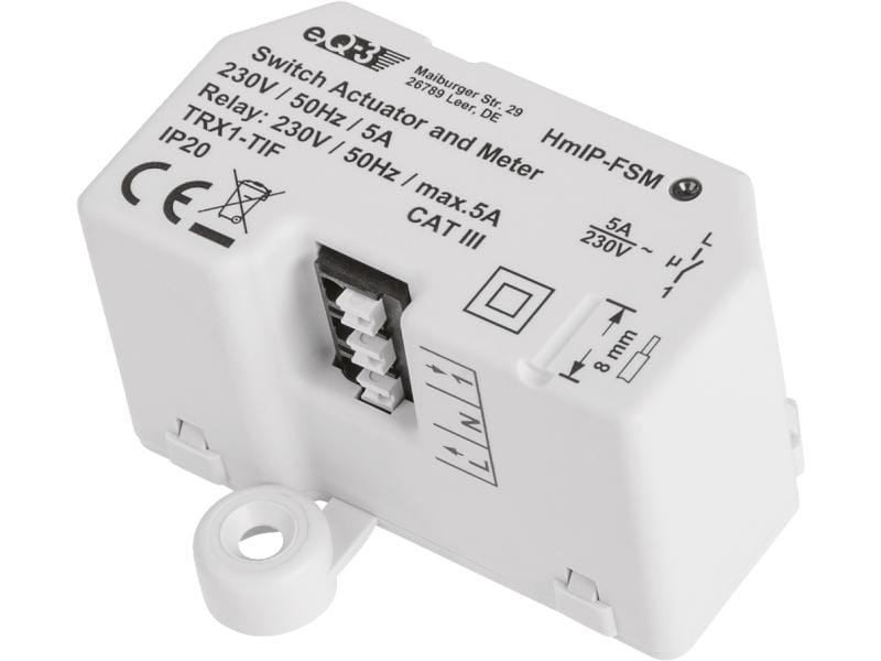 Homematic IP Smart Home Funk-Schalt-Mess-Aktor 5 A Unterput Smart Home Schaltaktor – HmIP-FSM