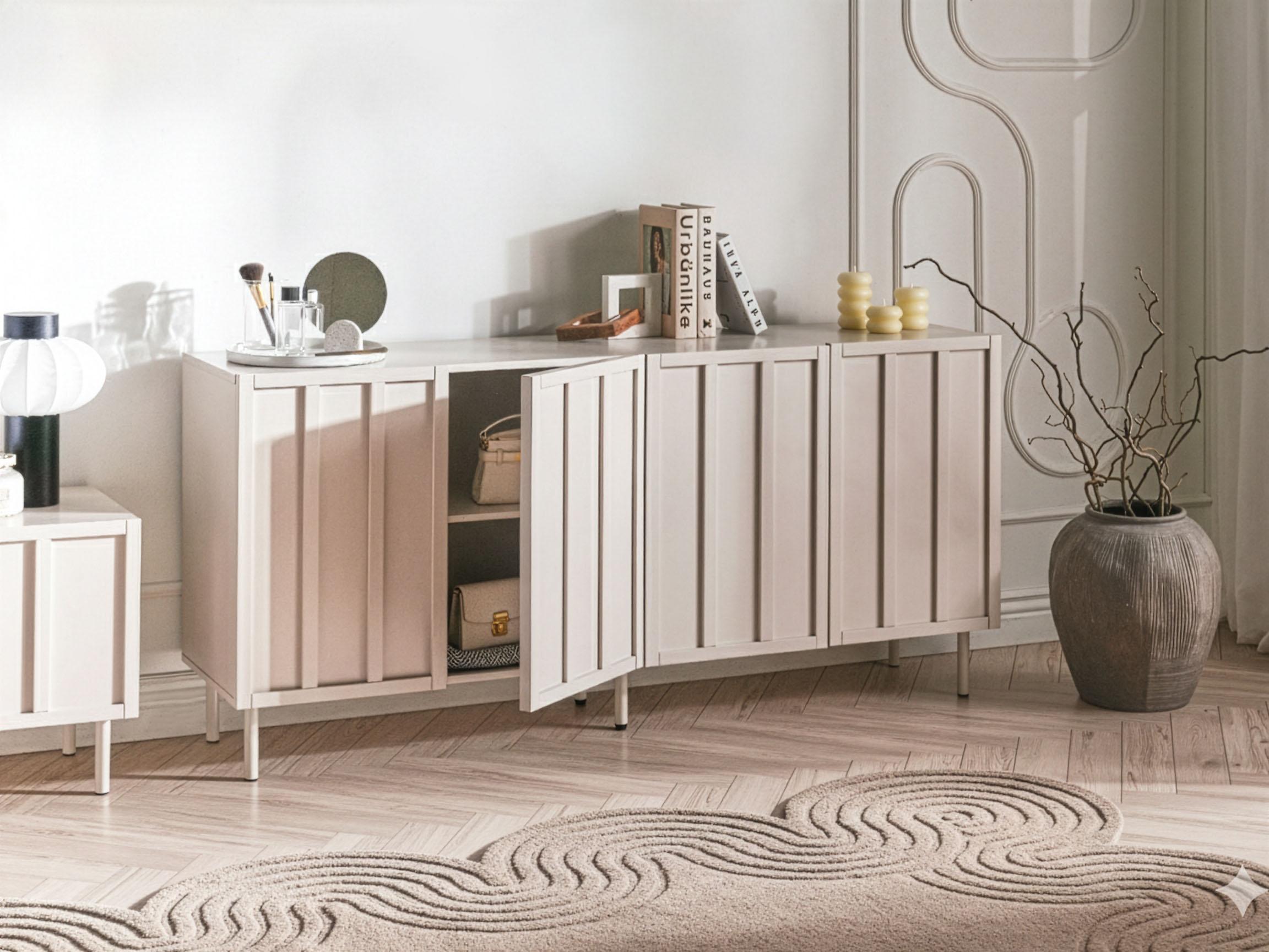 Dressoir CLUNES Lichtbeige