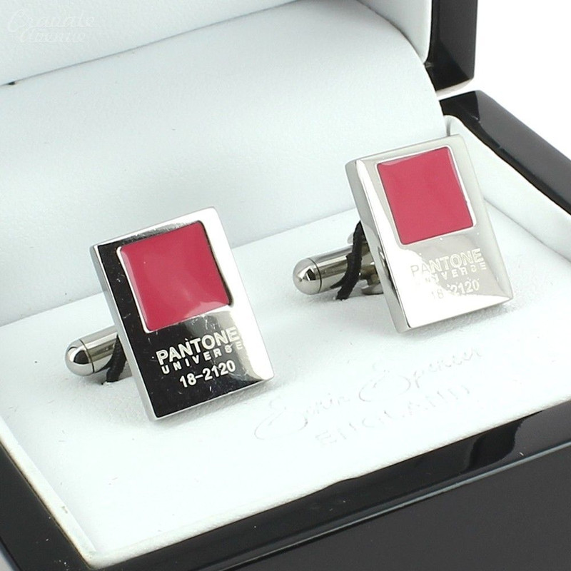 Boutons de manchette, Pantone Honeysuckle