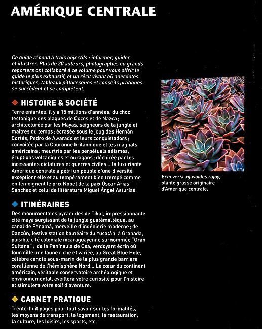 GALLIMARD - AMERIQUE CENTRALE BIBLIOTHEQUE DU VOYAGEUR