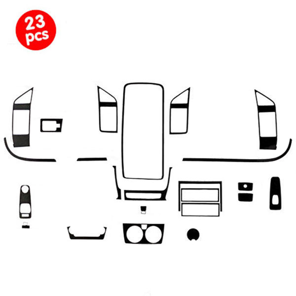 Kit décoration tableau de bord Bois Ducato X250 23 pièces