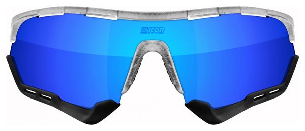 Scicon Sports Aerotech SCN PP XXL Lunettes De Soleil De Performance Sportive (Multimirror Bleu Scnpp/Matt Gelé)