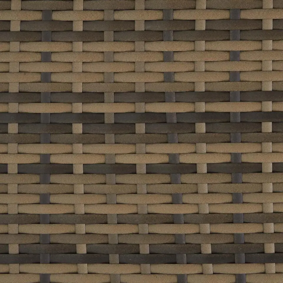 tectake - tuinset Bilbao - wicker met beschermhoes - natuurkleur