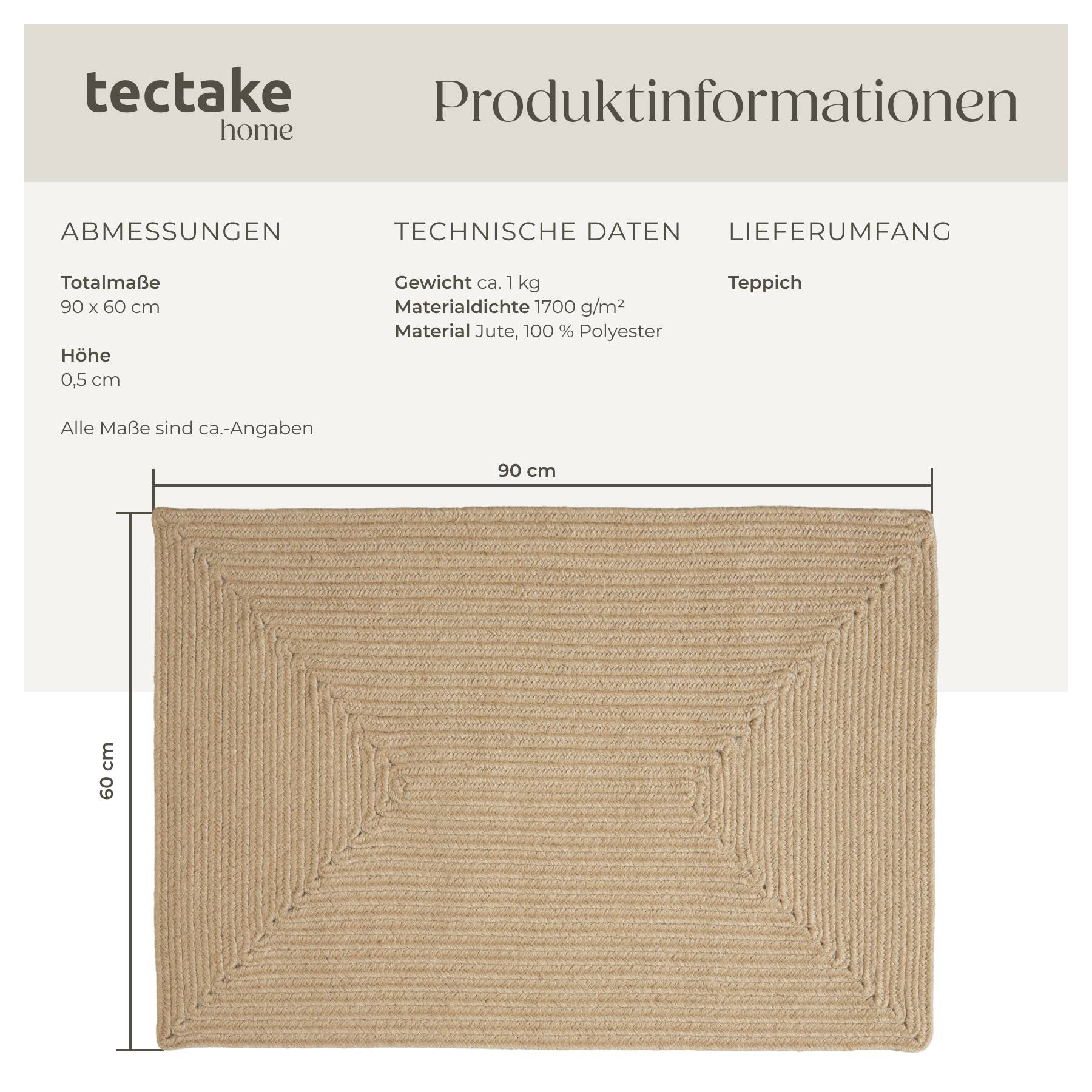 Geflochtener Teppich Vibe