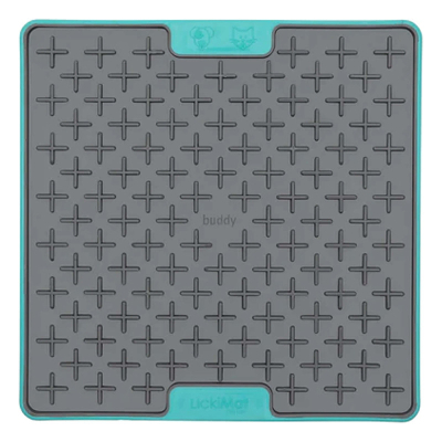 LickiMat Schleckmatte Buddy Tuff Turquoise Cat 20x20cm