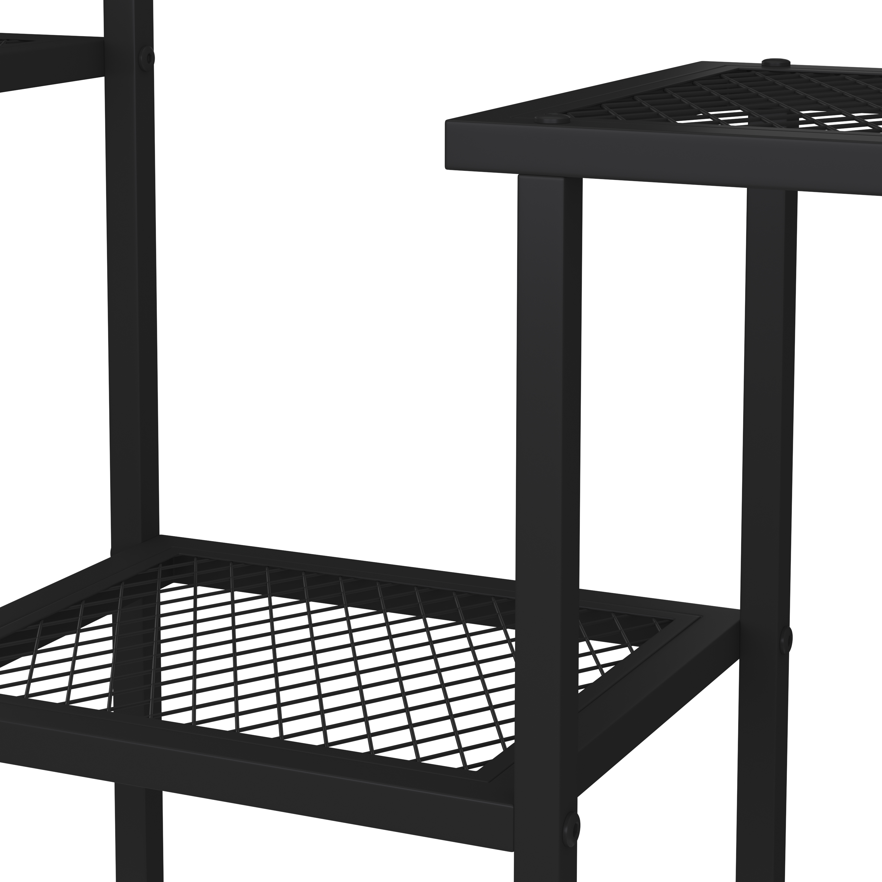 Pflanzenregal 91 x 25 x 83 cm schwarz
