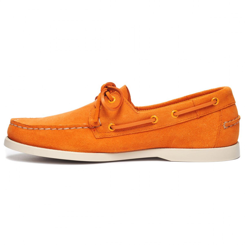 DOCKSIDES PORTLAND FLESH OUT Orange-Chaussures bateau pour homme en suede Portland